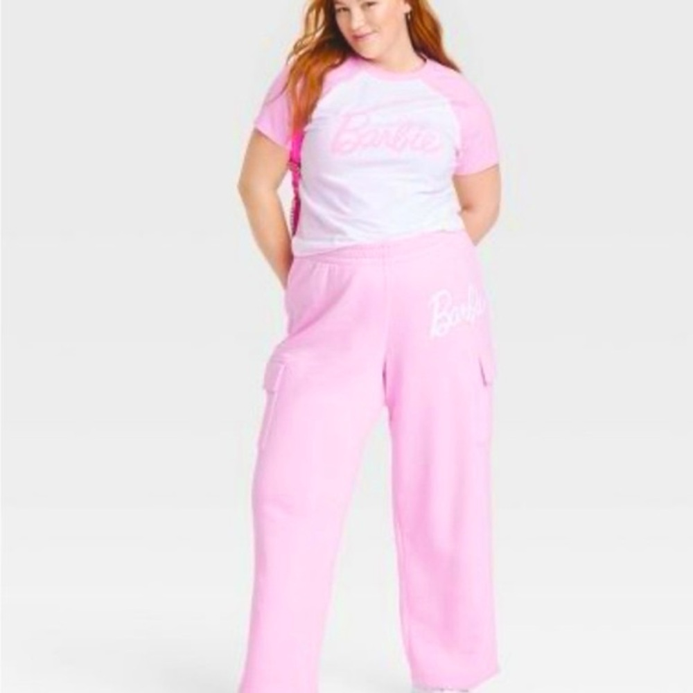 Barbie Pink Women's Cargo sweatpants